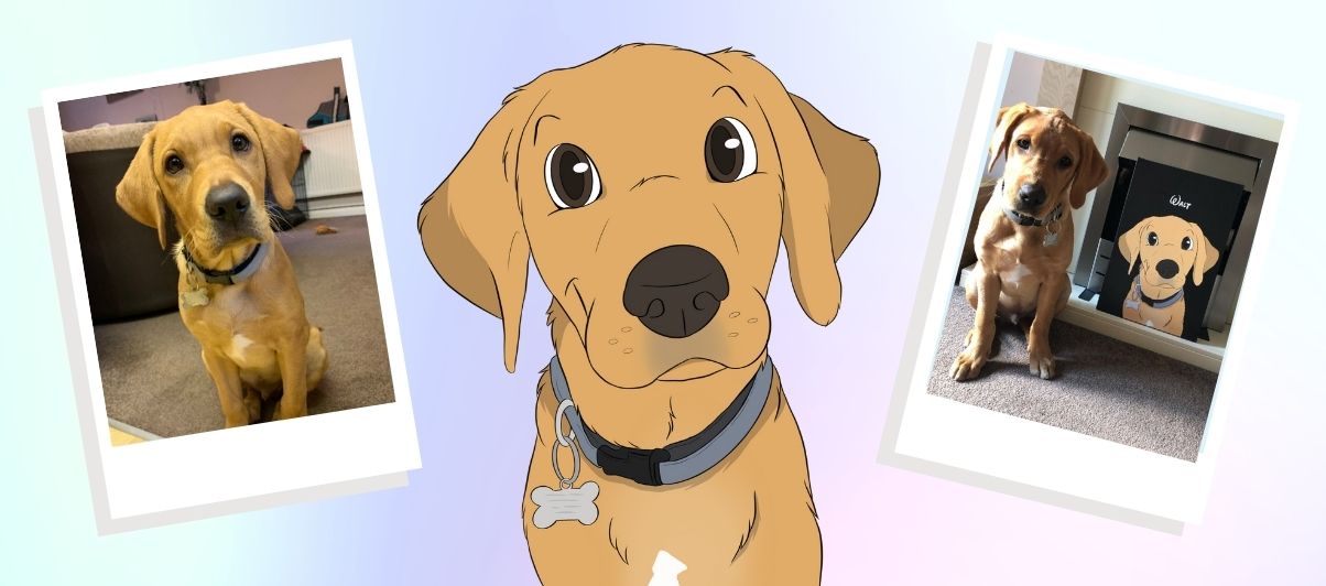 We turn your pet into a cartoon