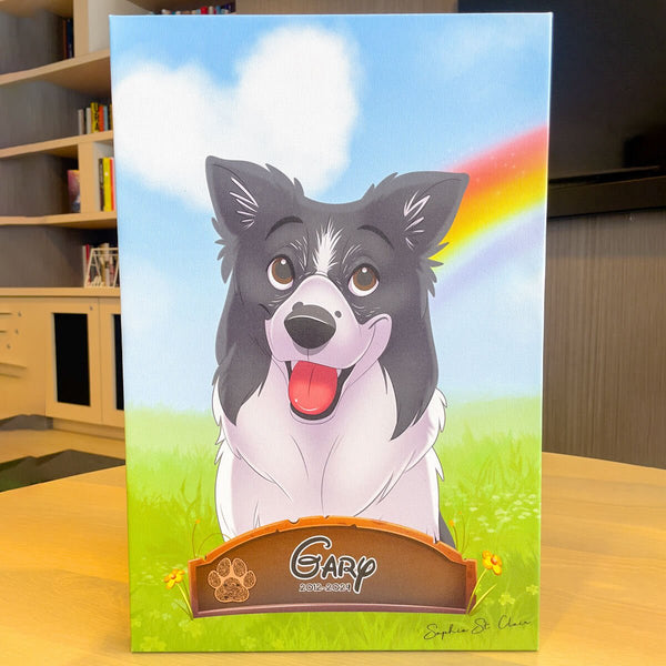 Last Memory Pet Canvas With 'Scan & Play’ QR Code