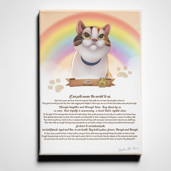 Last Memory Pet Canvas With 'Scan & Play’ QR Code