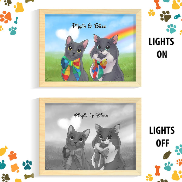 Custom Glowing Pet Portrait