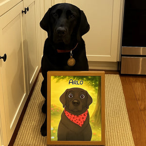 Custom Glowing Pet Portrait