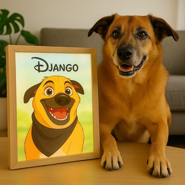 Custom Glowing Pet Portrait