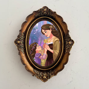 Custom Mother’s Day Cartoon Portrait with Vintage Frame
