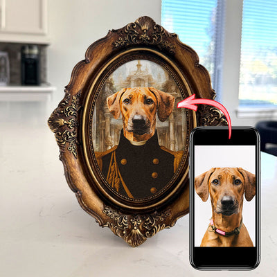Custom Renaissance Pet in Vintage Frame
