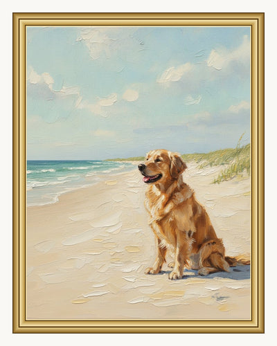Custom Beach Pet Portrait