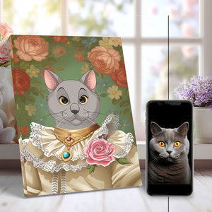 Custom Renaissance Art Wrapped Pet Canvas