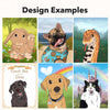 Custom Cartoon Art Wrapped Pet Canvas (2)