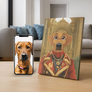 Custom Renaissance Art Wrapped Pet Canvas