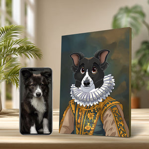 Custom Renaissance Art Wrapped Pet Canvas