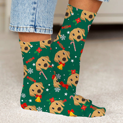 Custom Cartoon Christmas Socks