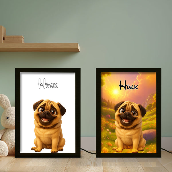 3D Cartoon Pet Light Box Art