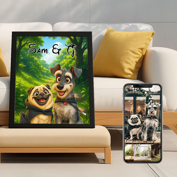 Cartoon Pet Light Box Art