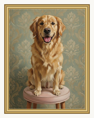 Custom Sitting Pretty Oil Portrait