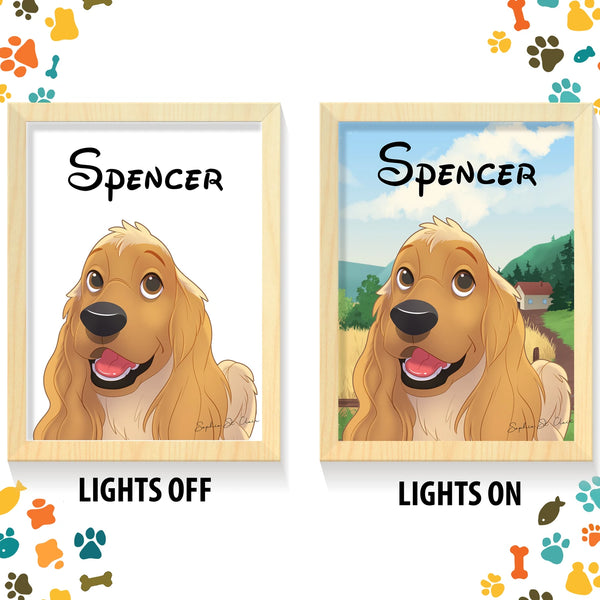 Custom Glowing Pet Portrait
