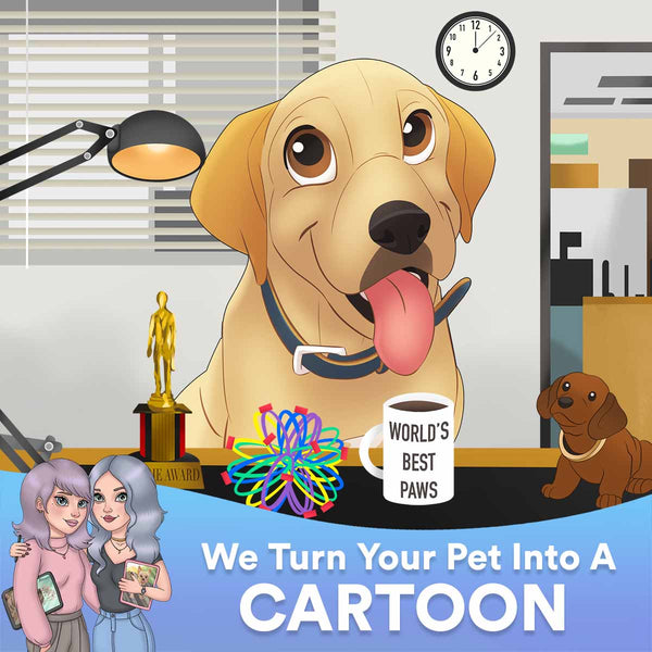 Limited Edition Custom Cartoon Pet Canvas - The Office