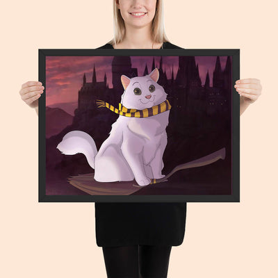 Custom Cartoon Framed Pet Poster