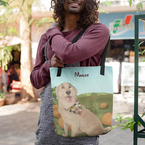 Custom Cartoon Pet Tote Bag