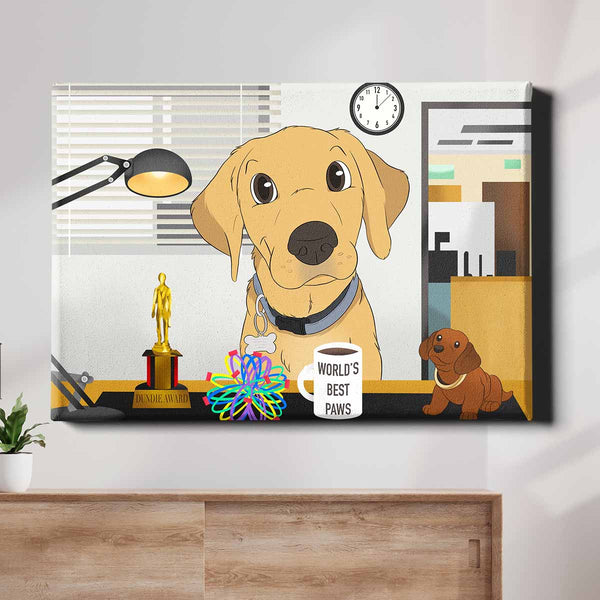 Limited Edition Custom Cartoon Pet Canvas - The Office