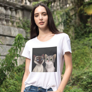 Custom Cartoon Pet Women's T-Shirt