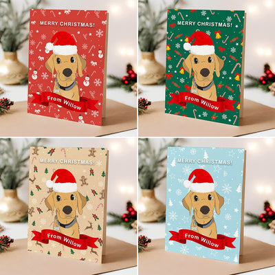 Custom Cartoon Christmas Greeting Cards