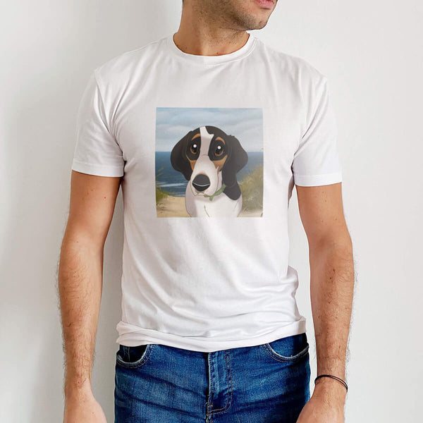 Custom Cartoon Pet Men's T-Shirt