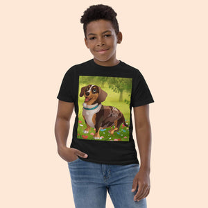 Custom Cartoon Pet Youth T-Shirt