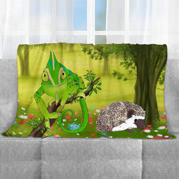 Custom Cartoon Pet Fleece Blanket