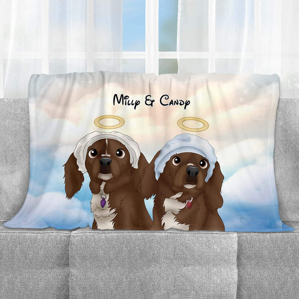 Custom Cartoon Pet Fleece Blanket