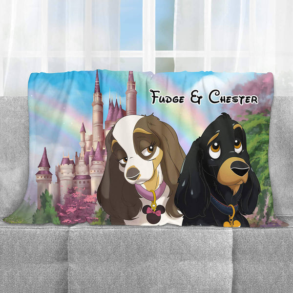 Custom Cartoon Pet Fleece Blanket