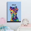 Custom Colorful Wrapped Pet Canvas