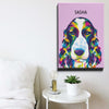 Custom Colorful Wrapped Pet Canvas