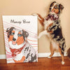 Custom Cartoon Art Wrapped Pet Canvas