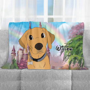 Custom Cartoon Pet Fleece Blanket