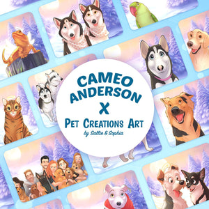 Limited Edition Sallie & Sophia x Cameo Anderson Custom Pet Portrait