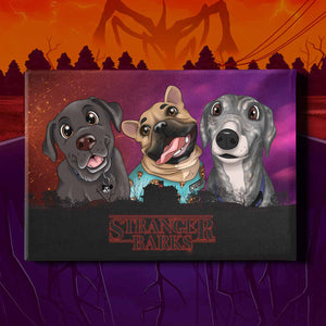 Limited Edition Custom Cartoon Pet Canvas - Stranger Things